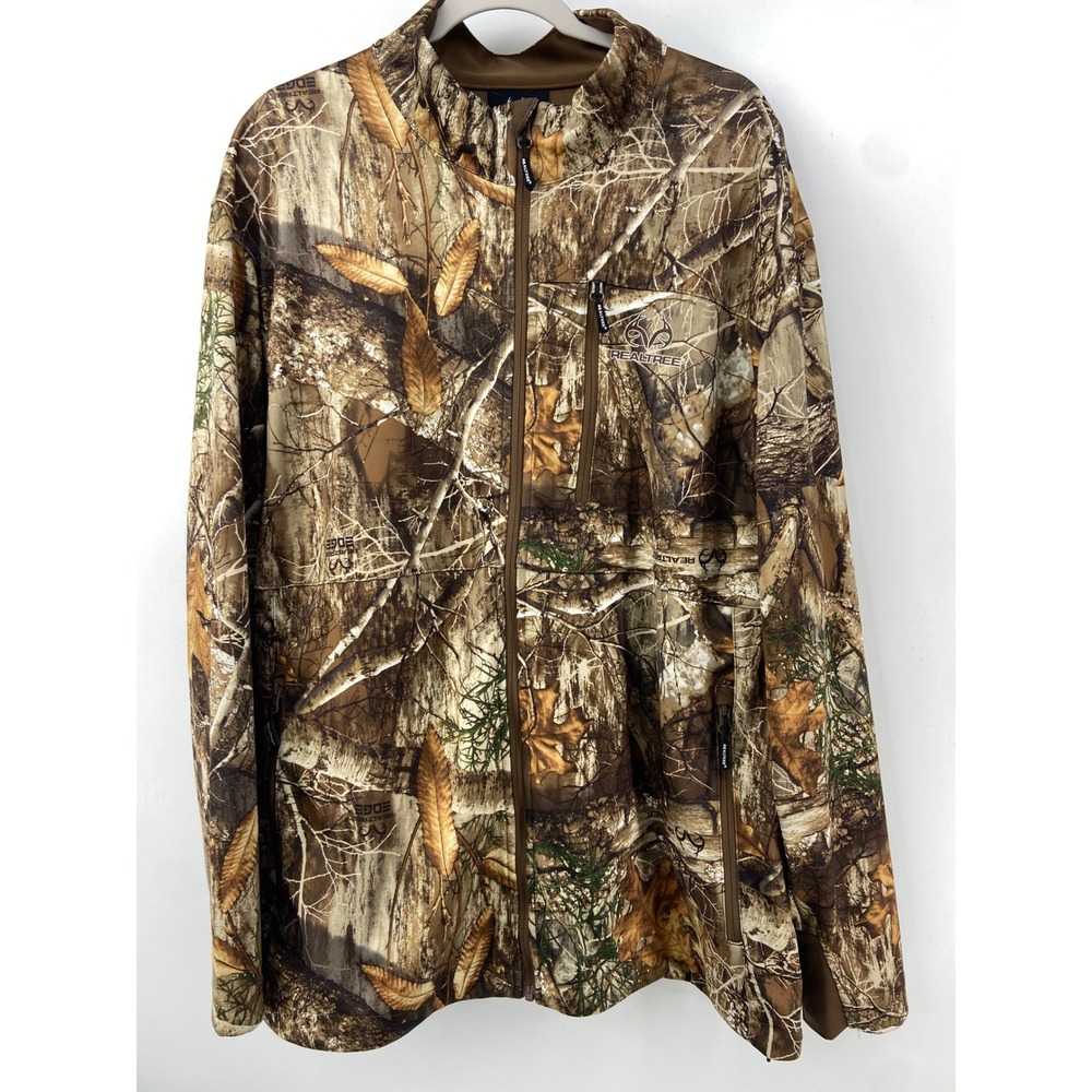 Realtree Jacket Mens 3XL‎ Edge Camo Scent-Factor Hunting Outdoor Tactical Vented
